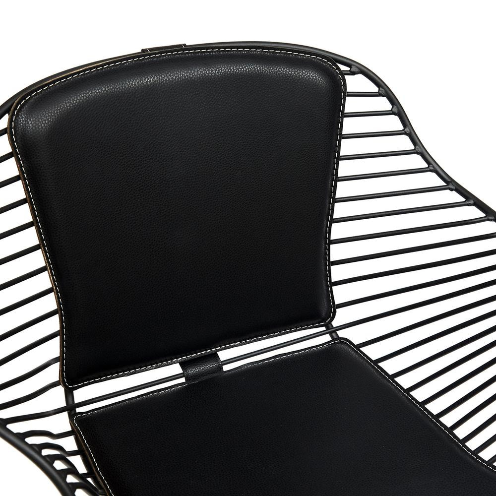 Кресло "Topkapi" (Mod.01) металл, экокожа, 62*57*75, Black (черный)