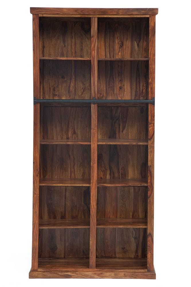 Библиотека Secret De Maison Luberon (mod 18) дерево палисандр/металл, 210х100х35см, светло-коричневый/темно-коричневый с патиной
