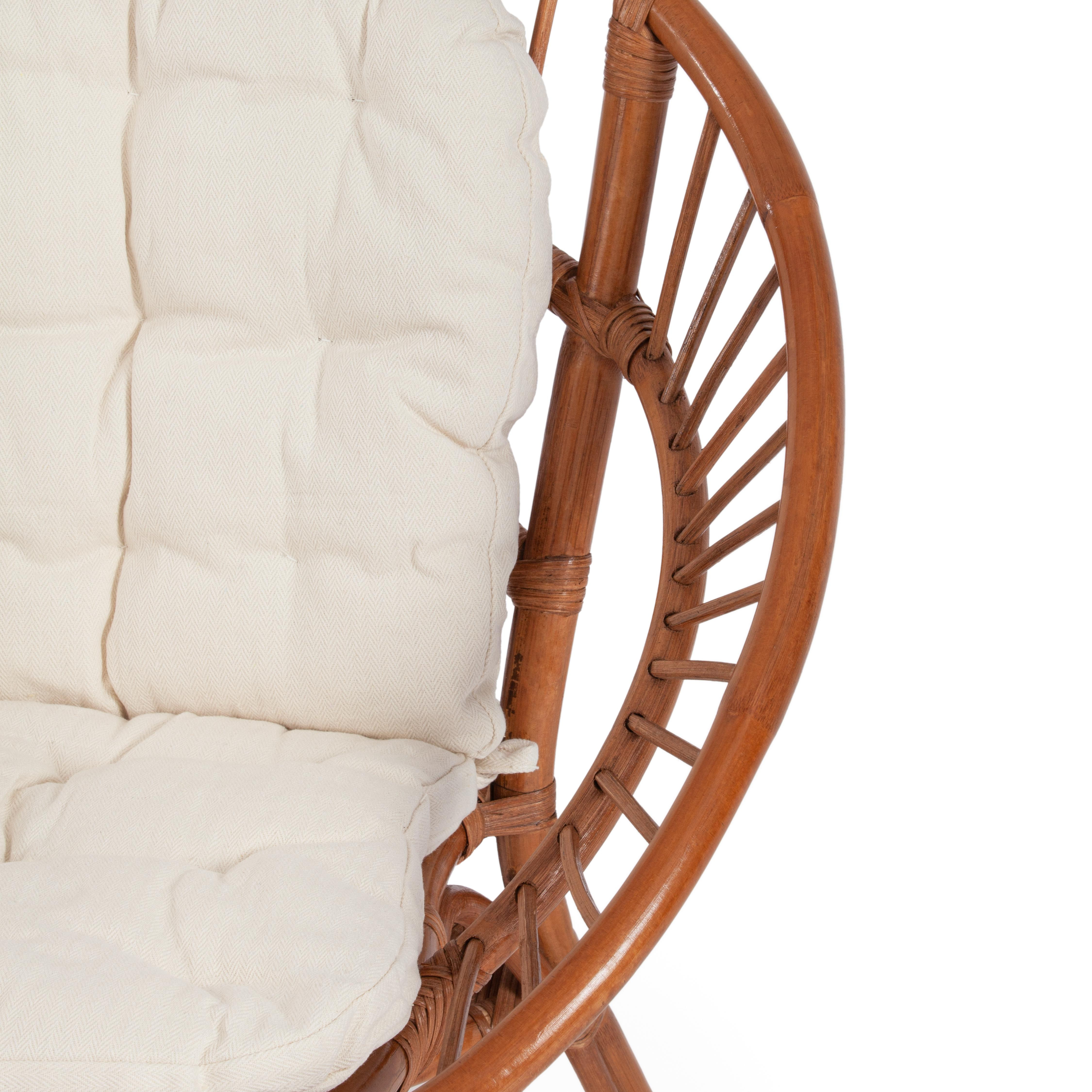 Комплект для отдыха TURKEY (стол круглый (со стеклом)+2 кресла + диван) /с подушками/ ротанг, кр:70х65х78см, дв:120х65х78см, ст:D50х56,5см, coco brown (коричневый кокос)
