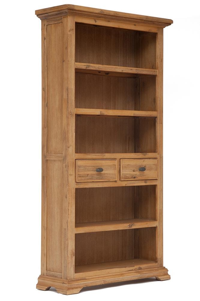 Книжный шкаф большой Secret De Maison AVIGNON ( mod. PRO-L02 ) дерево акация, 195х100х35см, Натуральный (Brushed Ash color)