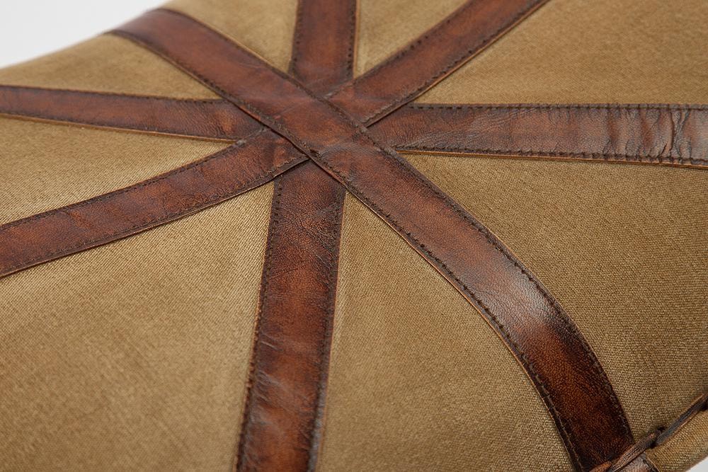 Стул Secret De Maison FLEX ( mod. M-1929 ) металл/кожа буйвола/ткань хлопок, 45 х52 х46см, коричневый, ткань: винтаж