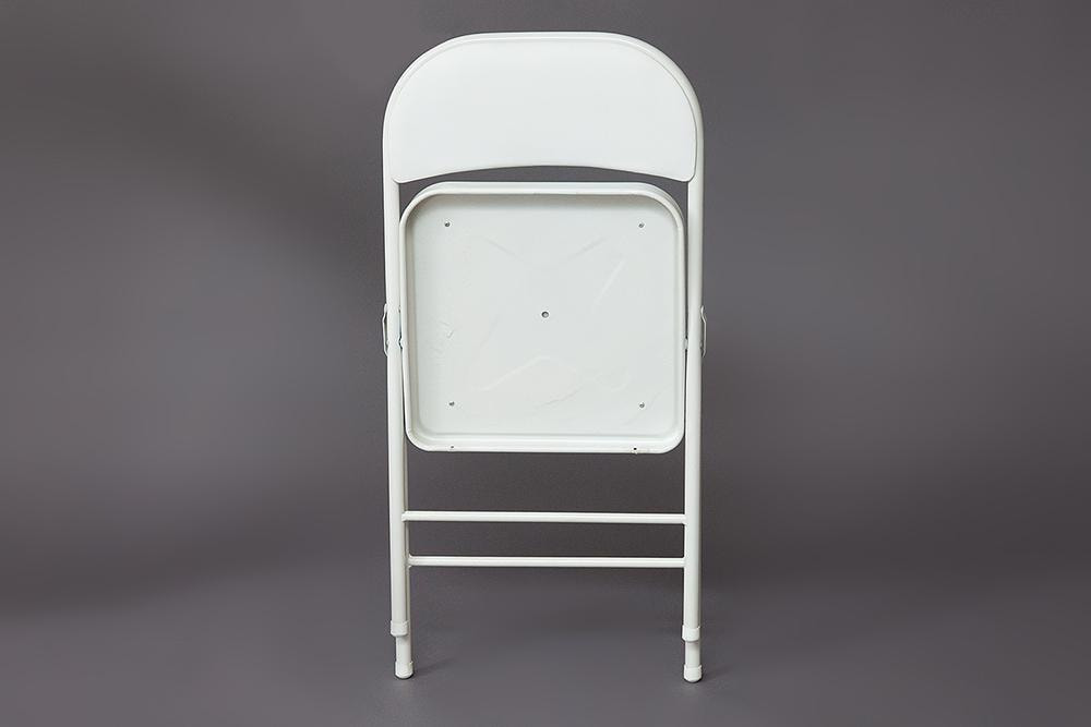 Стул складной FOLDER (mod. 032) каркас: металл, сиденье/спинка: экокожа, 41*51*76см, белый