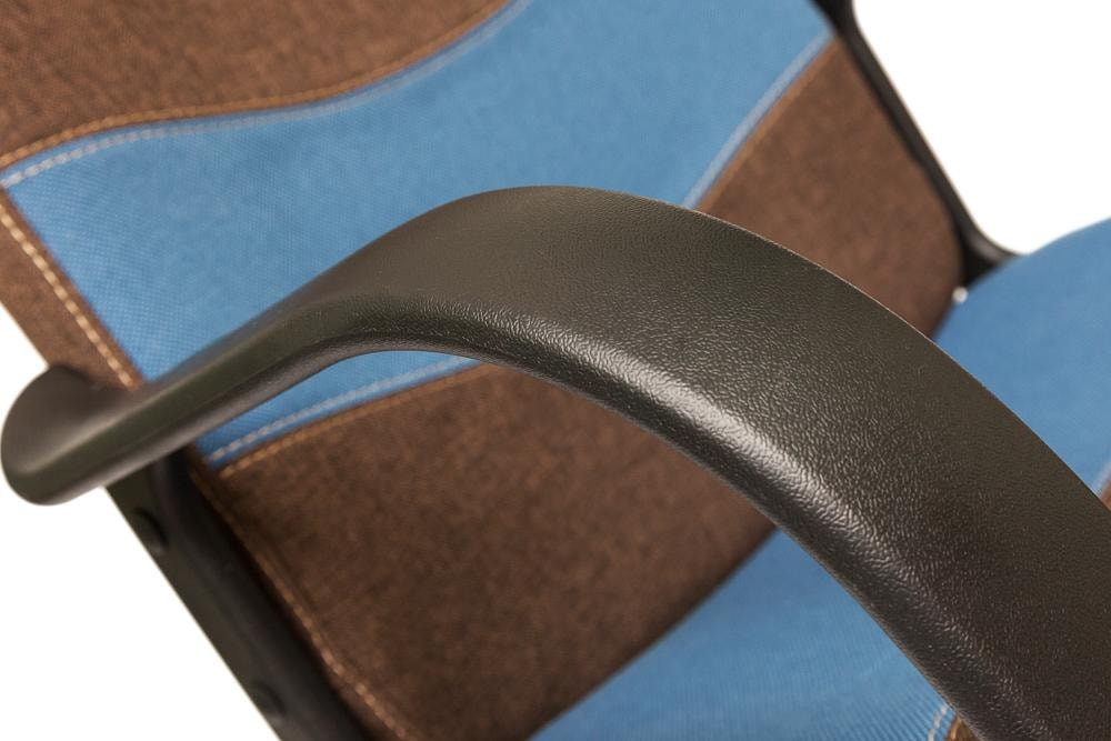 Кресло BAGGI ткань, коричневый/синий, 3М7-147/С24
