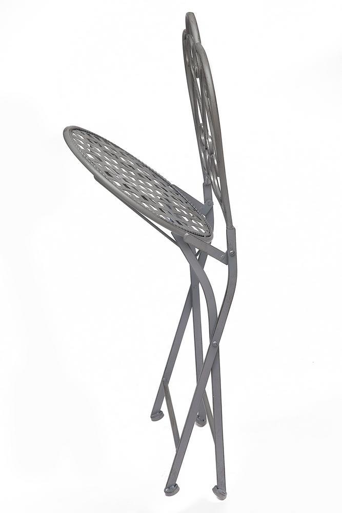 Стул Secret De Maison Love Chair стальной сплав, 43х48х91см, Серый/grey