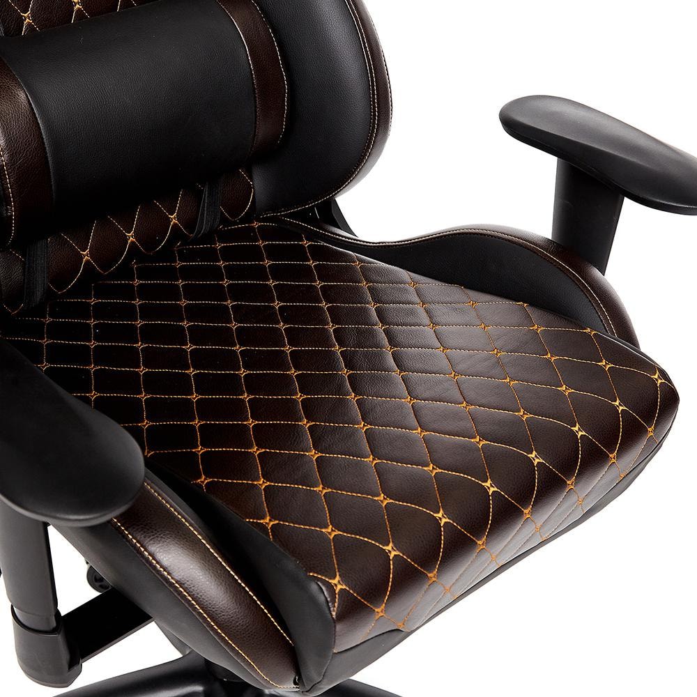 Кресло iChess кож/зам, черный/коричневый