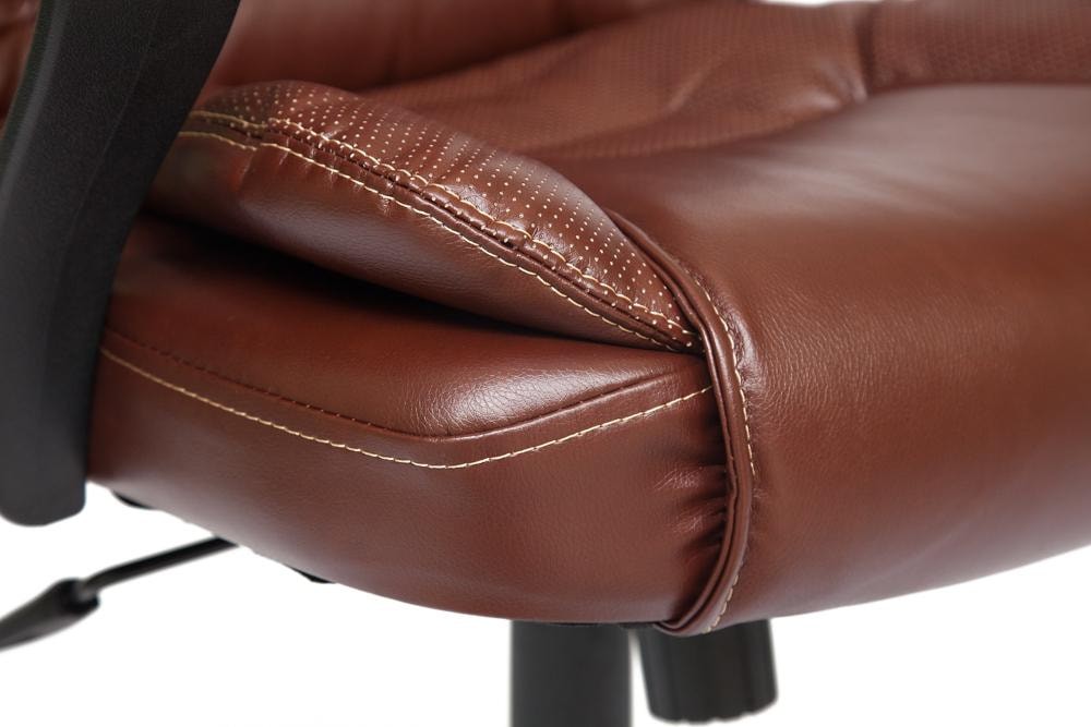 Кресло BARON кож/зам, коричневый/коричневый перфорированный, 2 TONE/2 TONE /06