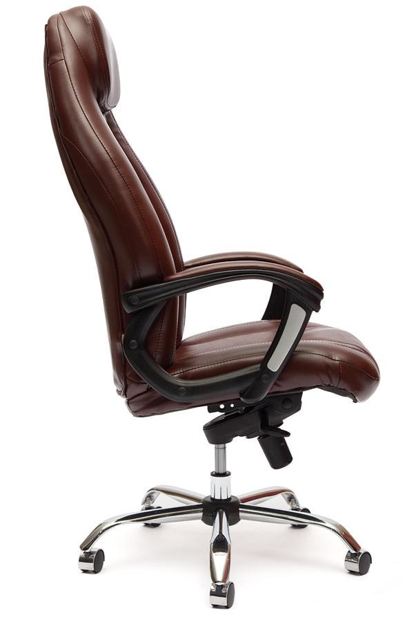 Кресло BOSS Lux кож/зам, коричневый/коричневый перфорированный, 2 TONE/2 TONE /06