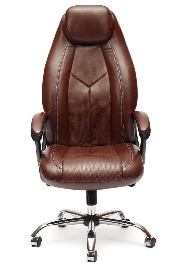 Кресло BOSS Lux кож/зам, коричневый/коричневый перфорированный, 2 TONE/2 TONE /06