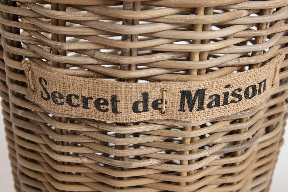 Корзина Secret De Maison Yanbe (набор из 2 штук) натуральный ротанг, 31*31*44 / 39*39*54 , Натуральный Кубу / Natural Kubu
