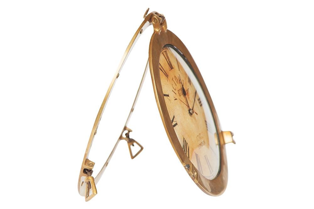 Настенные часы # 2220 латунь, D36х10см, цвет: Античная медь (Antique Brass)