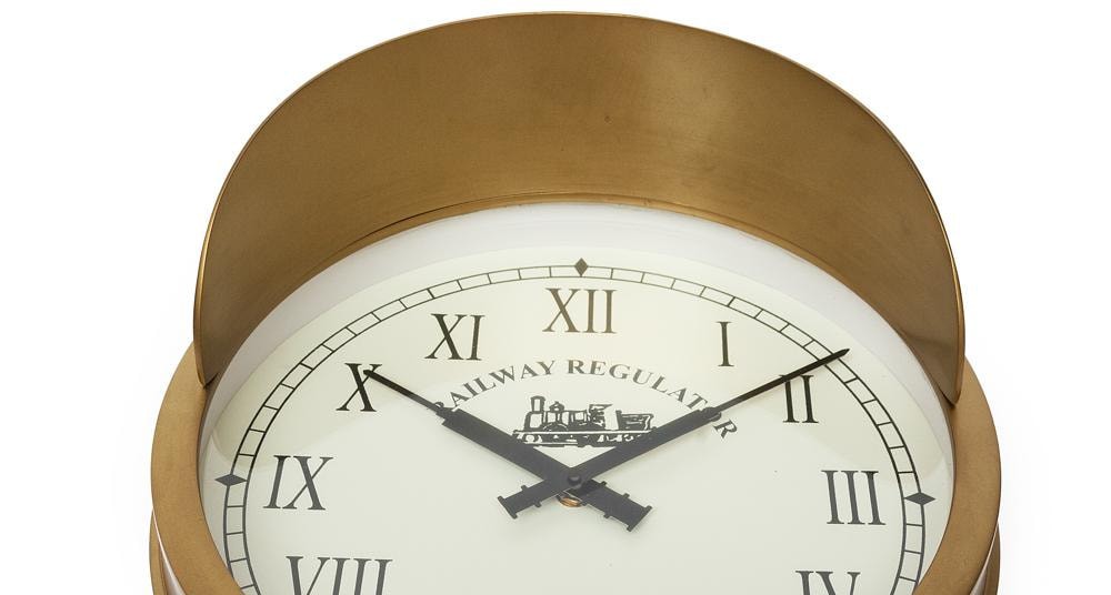 Часы настенные Secret De Maison RAILWAY   ( mod. 51876 ) алюминиевый сплав, D30х17.5см, античная медь