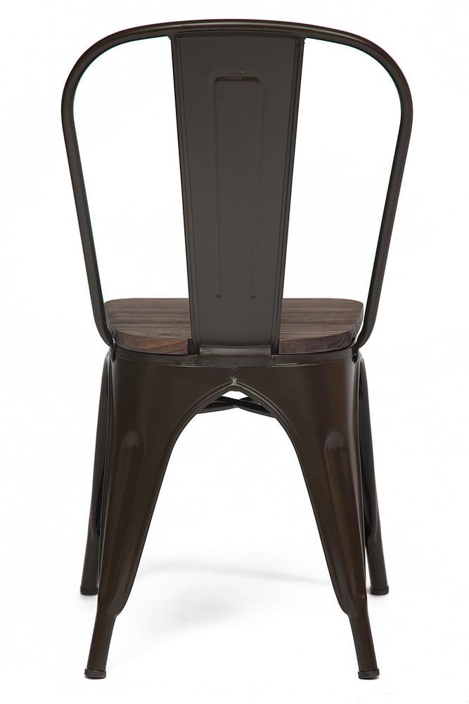 Стул VIP Loft Chair (mod. 011) металл/сиденье: дерево береза, 36*36*85см, коричневый/brown