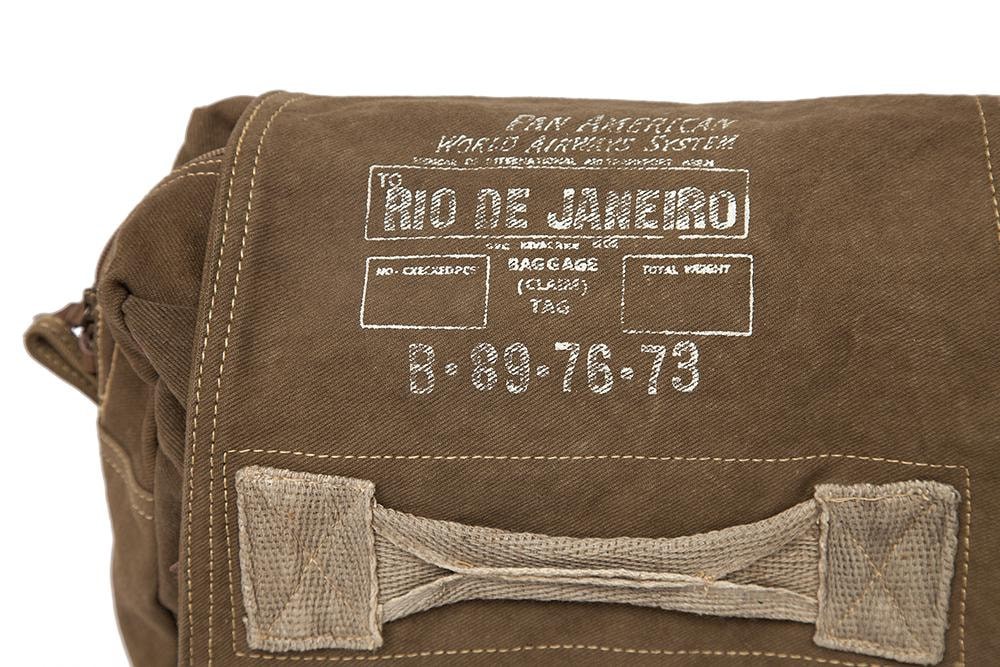 Рюкзак Secret De Maison RIO DE JANEIRO ( mod. M-11226 ) ткань хлопок, 33*14*48, хаки, ткань: винтаж