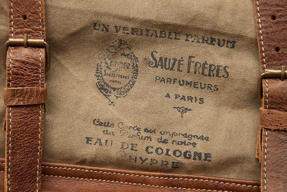 Рюкзак Secret De Maison PARFUM ( mod. M-11400 ) кожа буйвола / ткань хлопок, 33*13*43, коричневый, ткань: винтаж