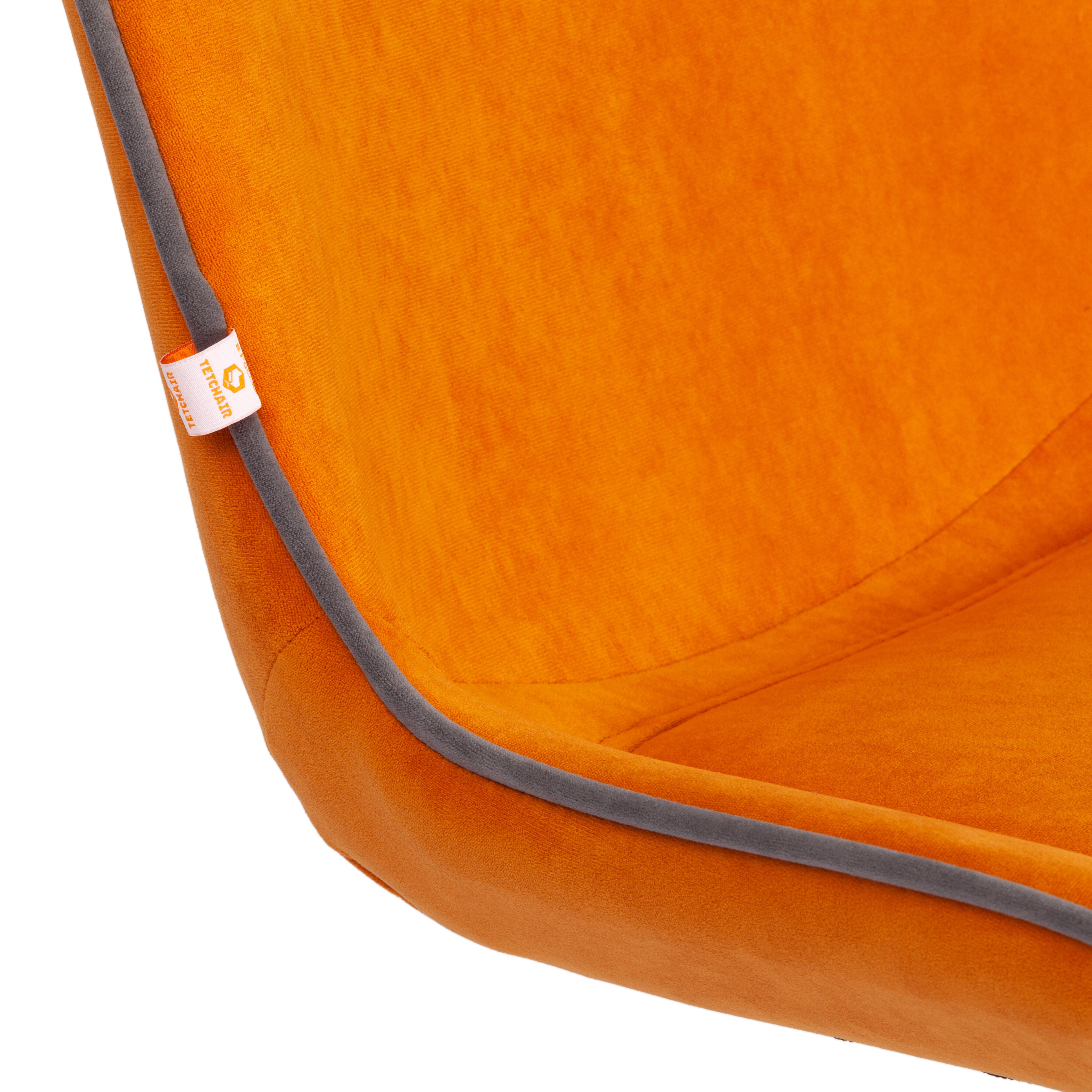 Кресло STYLE флок , оранжевый, 18