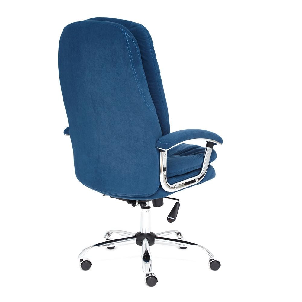 Кресло SOFTY LUX флок , синий, 32