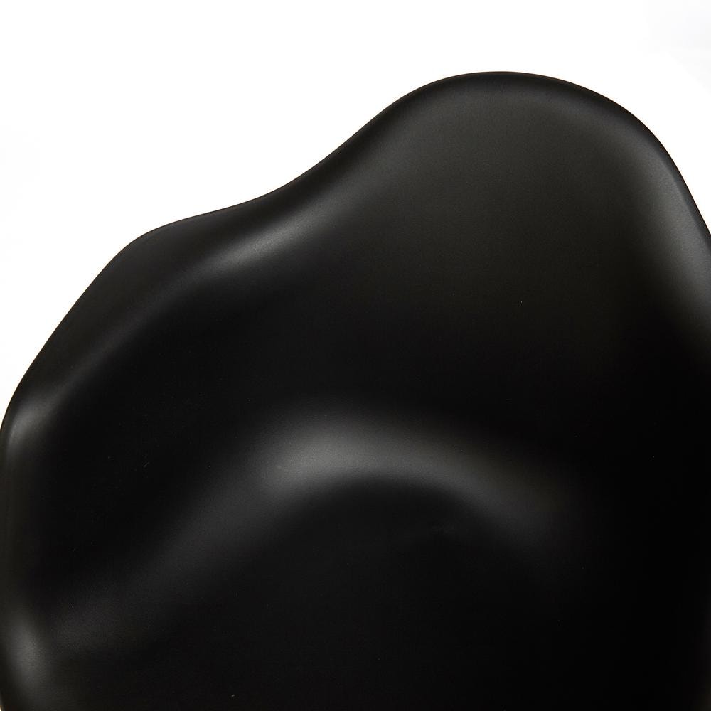 Кресло CINDY (EAMES) (mod. 919) дерево бук/металл/сиденье пластик, 60*62*79см, черный/black with natural legs