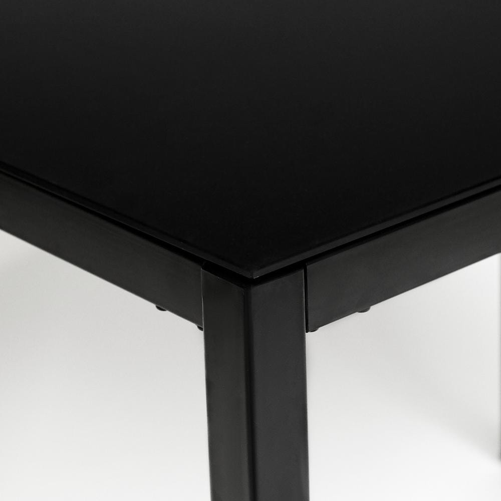 Стол VALIO ( mod. DT1165-1 ) металл/стекло, 100*70*75 см, черный