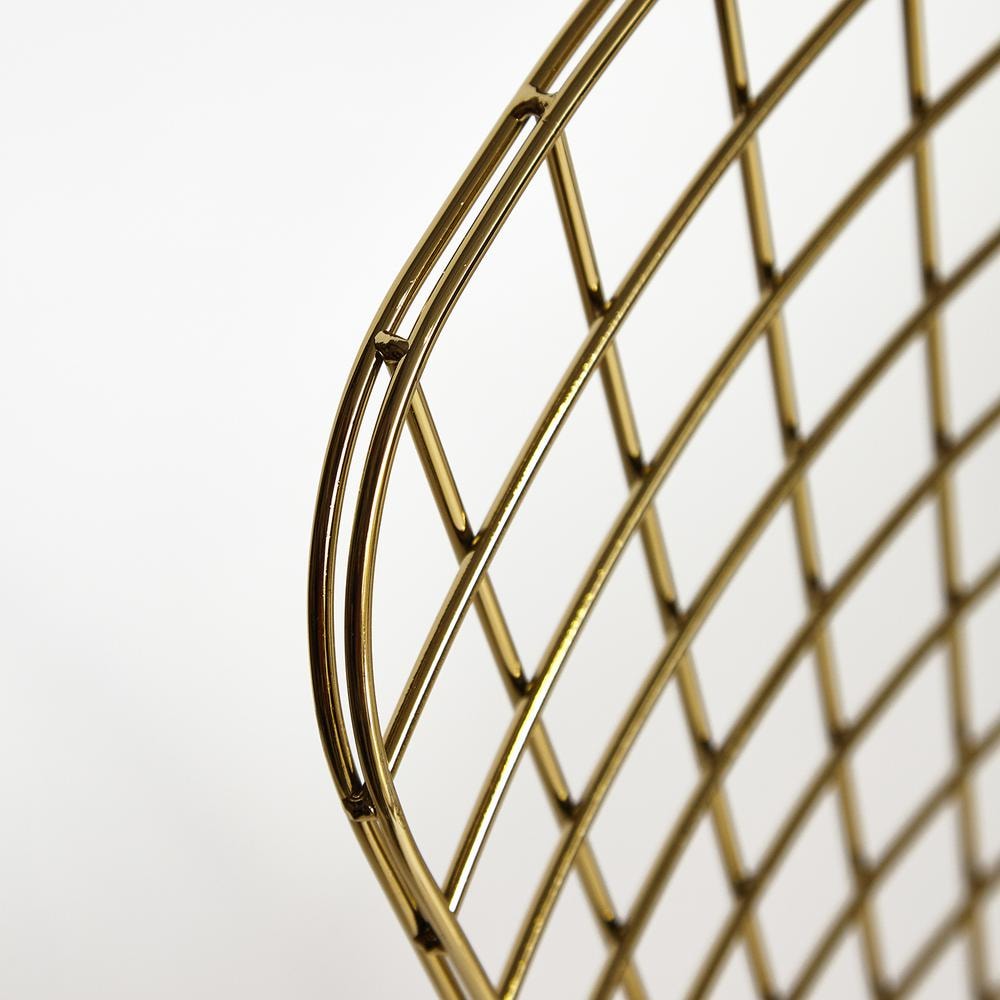 Стул BAZALT с подушкой (mod. DC5079) металл, 49,5*46,5*81,5 см, золотой гальваник