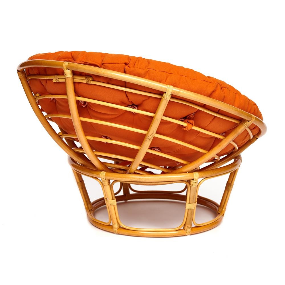 Кресло "PAPASAN" 23/01 W /с подушкой/ Honey (мед), ткань Оранжевый, С 23
