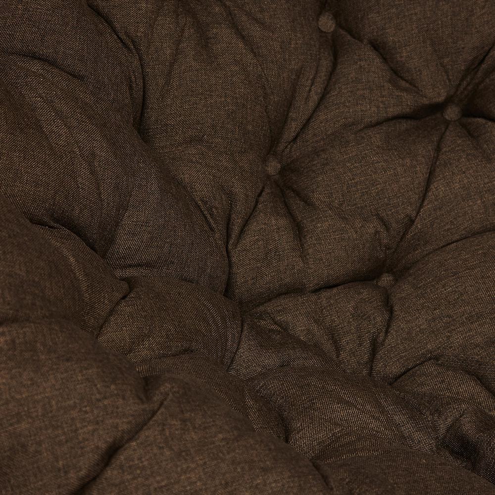 Кресло "PAPASAN"  23/01 W /с подушкой/ Antique brown (античный черно-коричневый), ткань Коричневый, 3М7-147