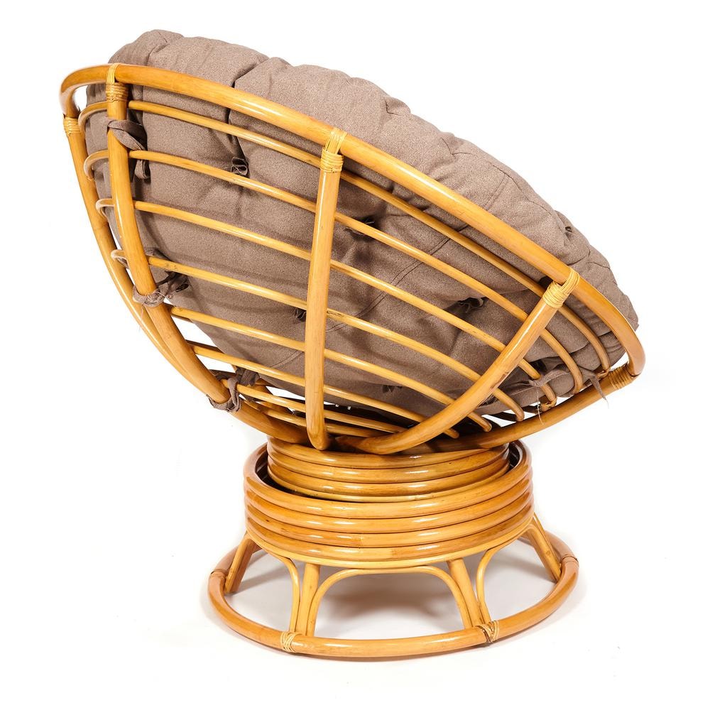Кресло-качалка "PAPASAN" w 23/01 B / с подушкой / Honey (мед), экошерсть Коричневый, 1811-5