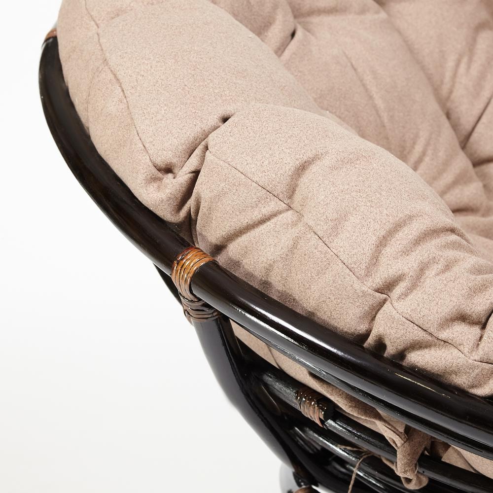 Кресло "PAPASAN" 23/01 W /с подушкой/ Antique brown (античный черно-коричневый), экошерсть Коричневый, 1811-5
