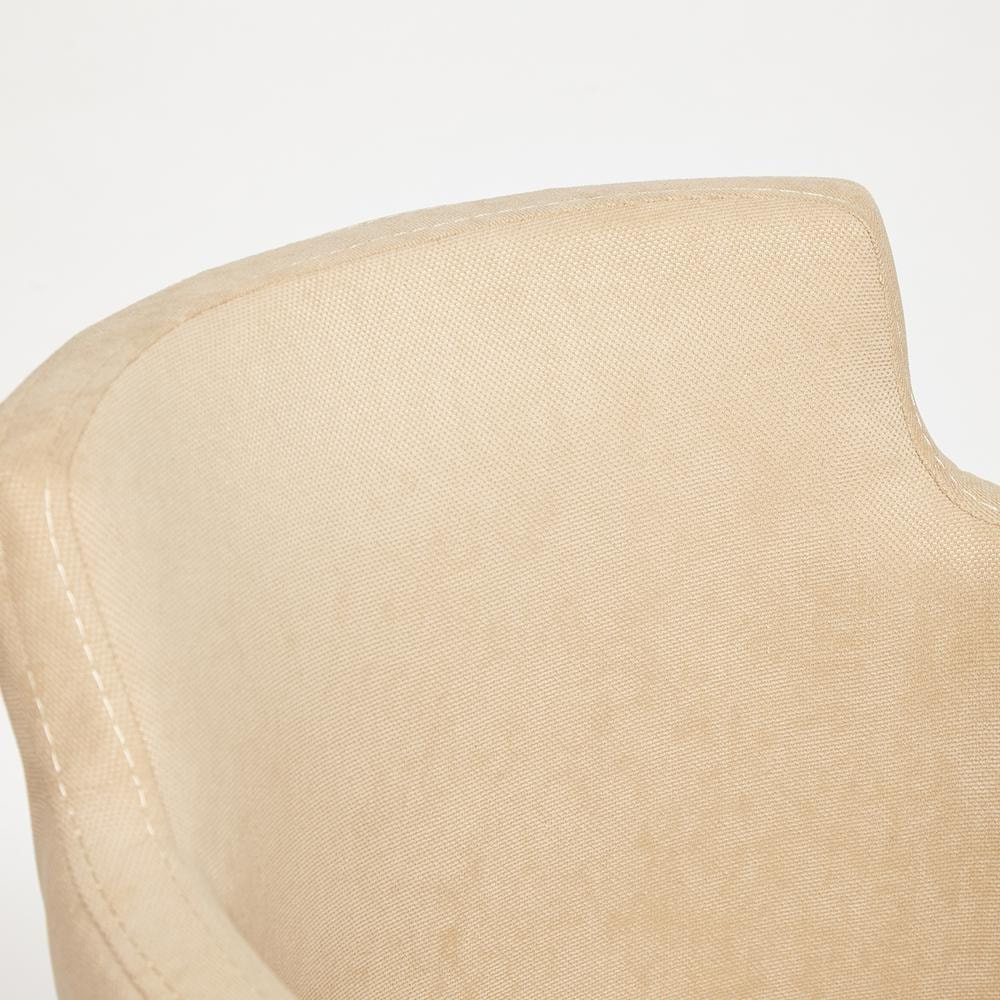 Кресло KNEZ Бук, 59,5 х 57 х 79,5 см , ножки: натуральный , ткань: бежевый (panda 18)