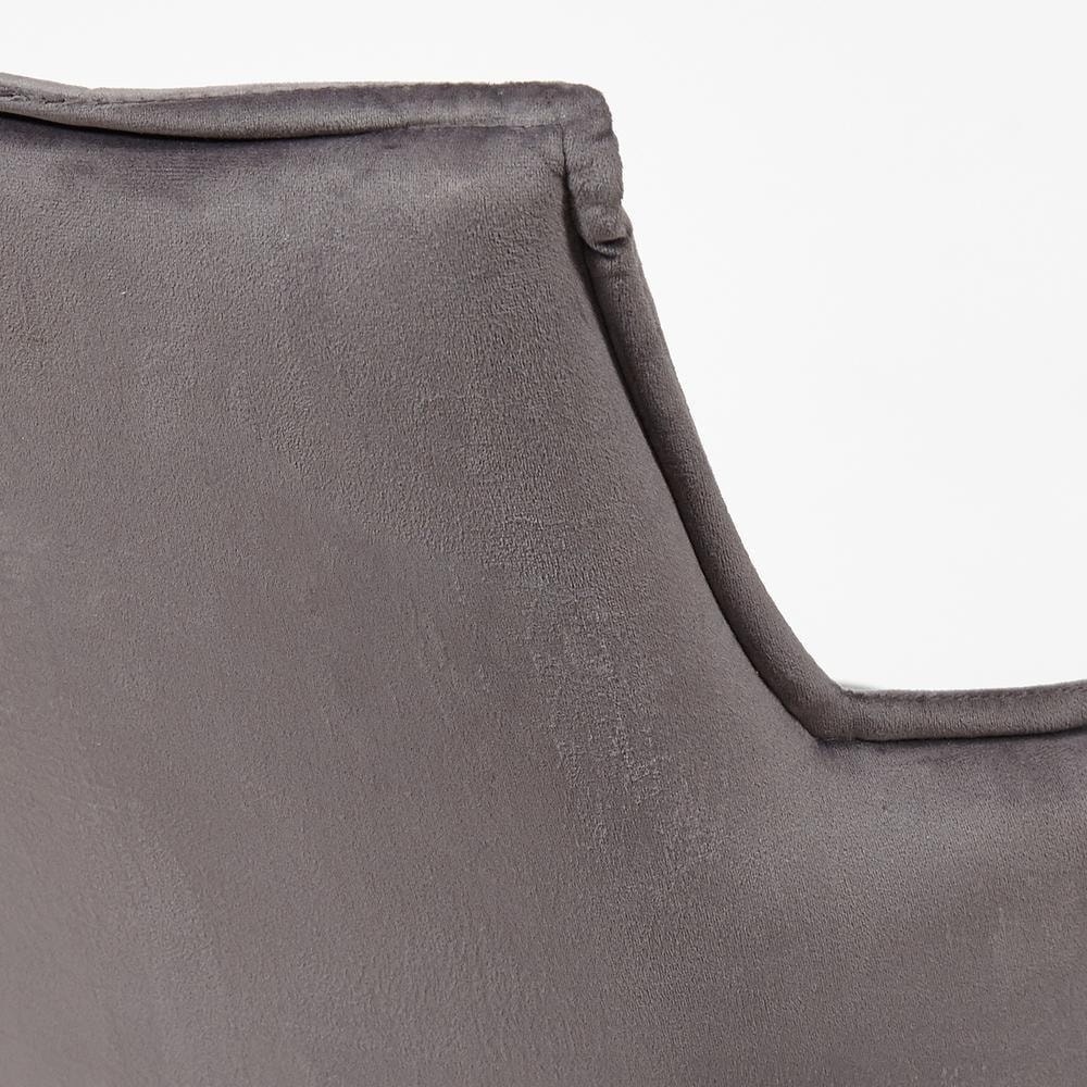 Кресло SASKIA (mod. 8283) металл/ткань, 55 х 61 х 85см, серый (G-062-40)/черный