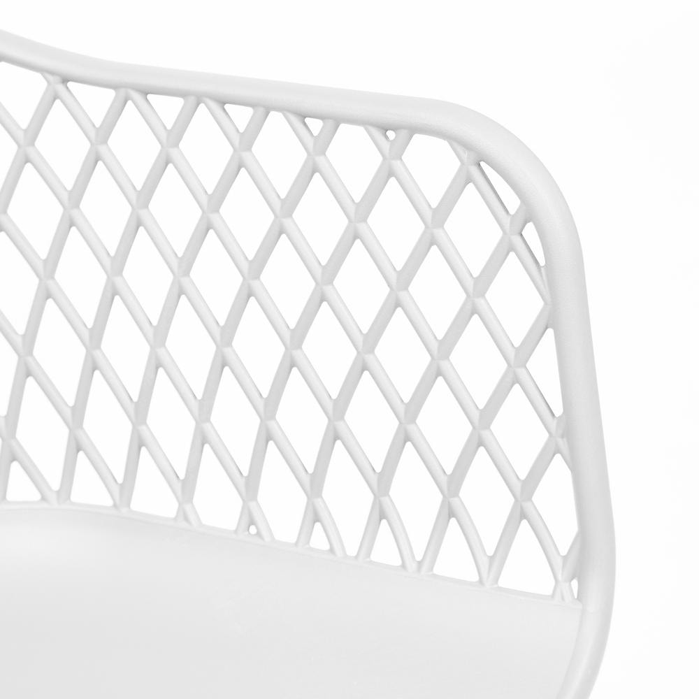Кресло DIEGO (mod. 8003) металл/пластик, 55х60х82,5 см, белый/черный