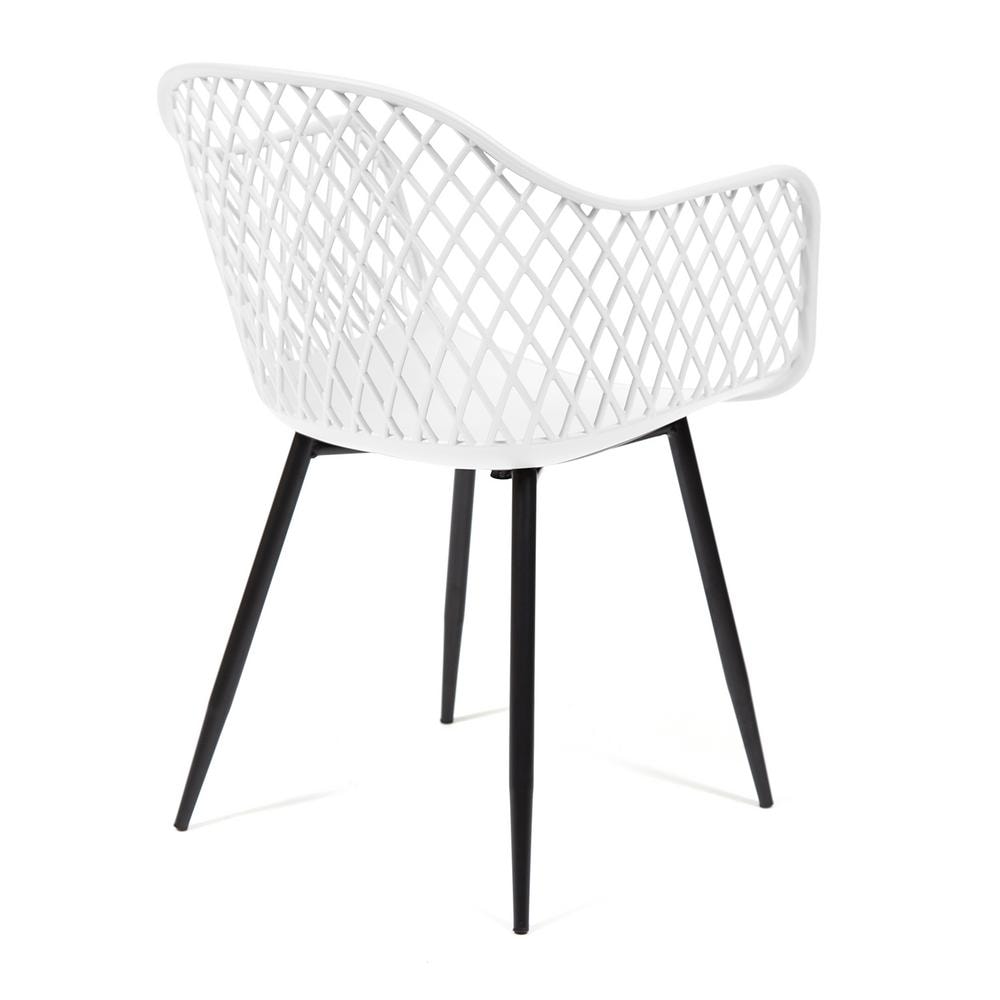 Кресло DIEGO (mod. 8003) металл/пластик, 55х60х82,5 см, белый/черный