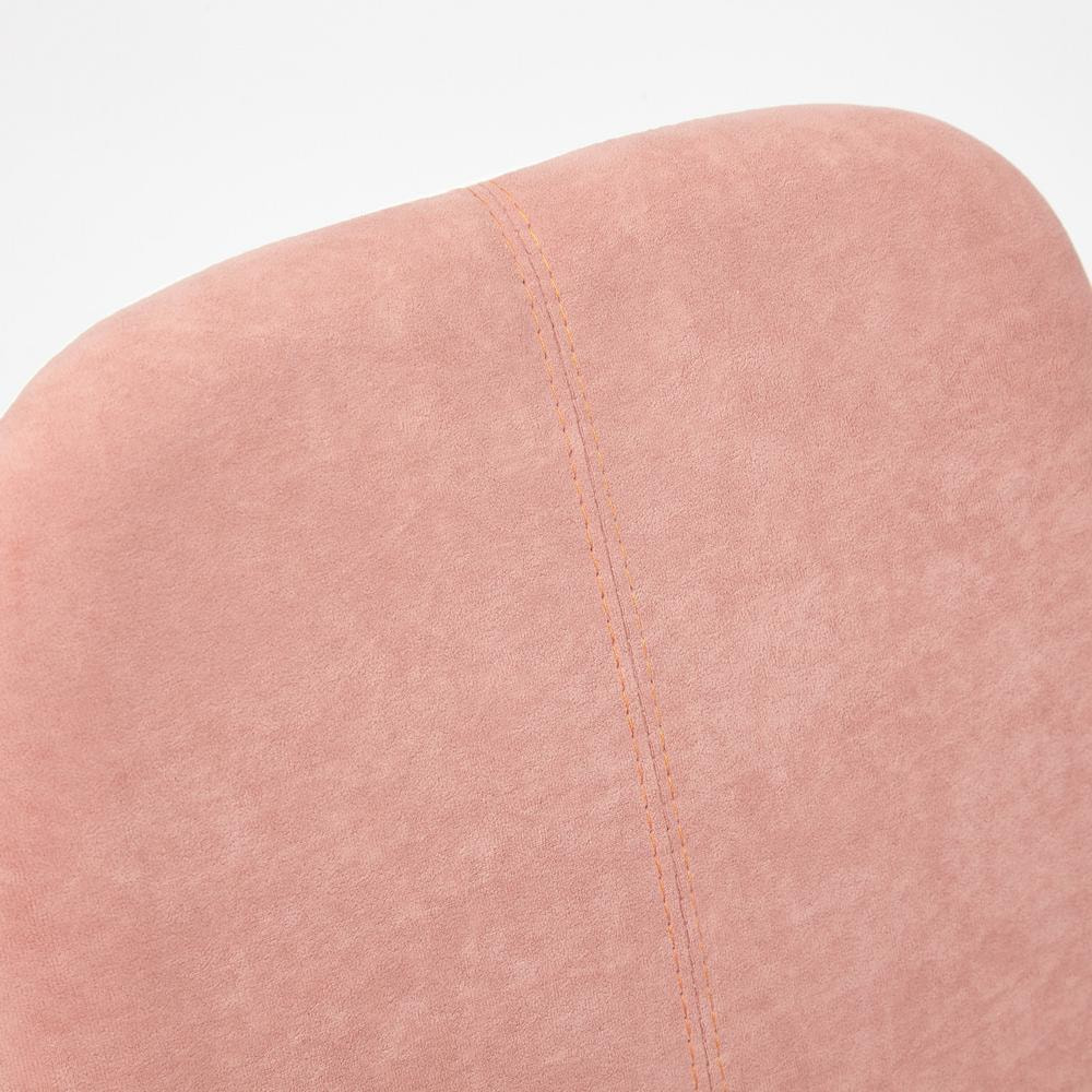 Кресло RIO флок/кож/зам , розовый/белый, 137/36-01
