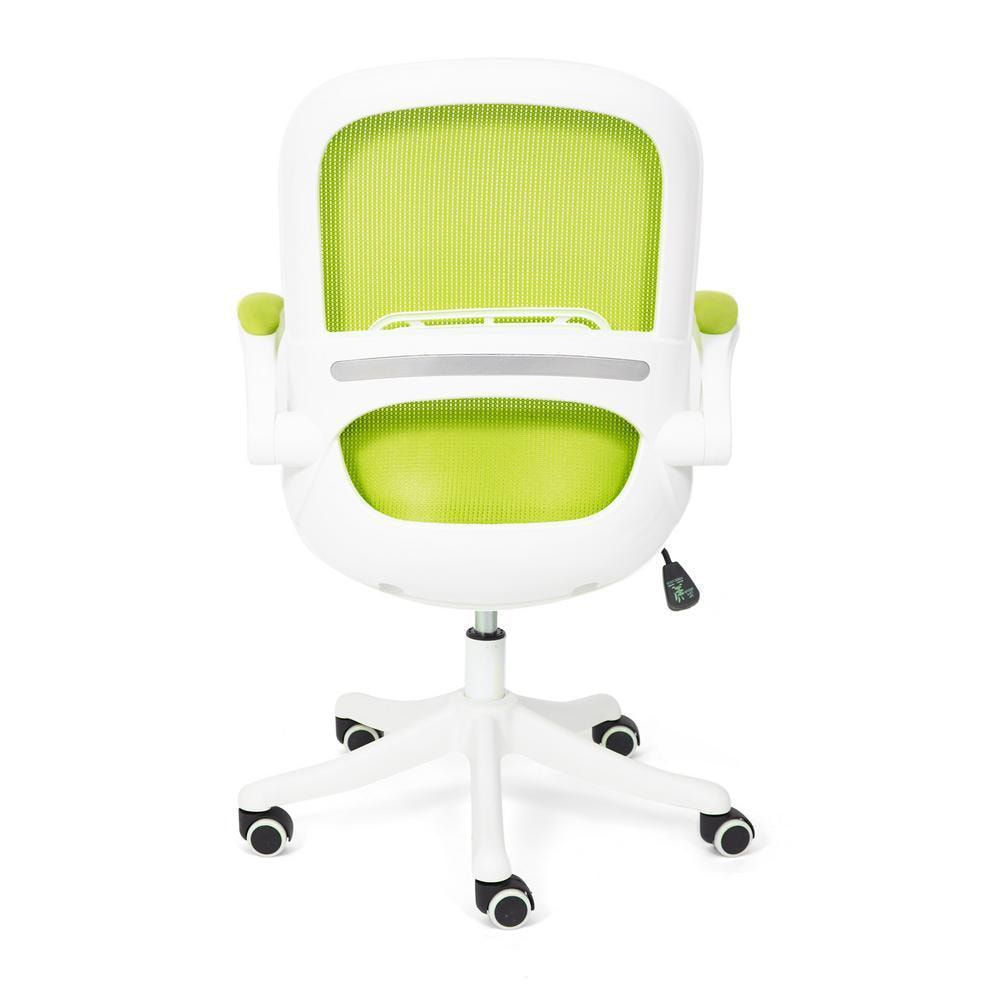 Кресло Happy white ткань, зеленый