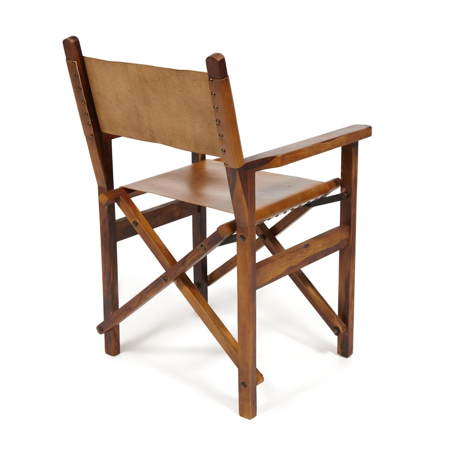 Кресло Secret De Maison CINEMA ( mod. 2140) Дерево/кожа буйвола, 53x60x88, античный светлый, орех