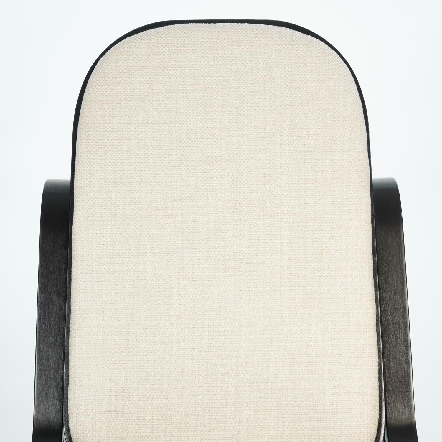 Кресло-качалка mod. AX3002-2 дерево береза, ткань: полиэстер/хлопок, 55х98х91 см, дерево: венге #9, ткань бежевая 1501-4