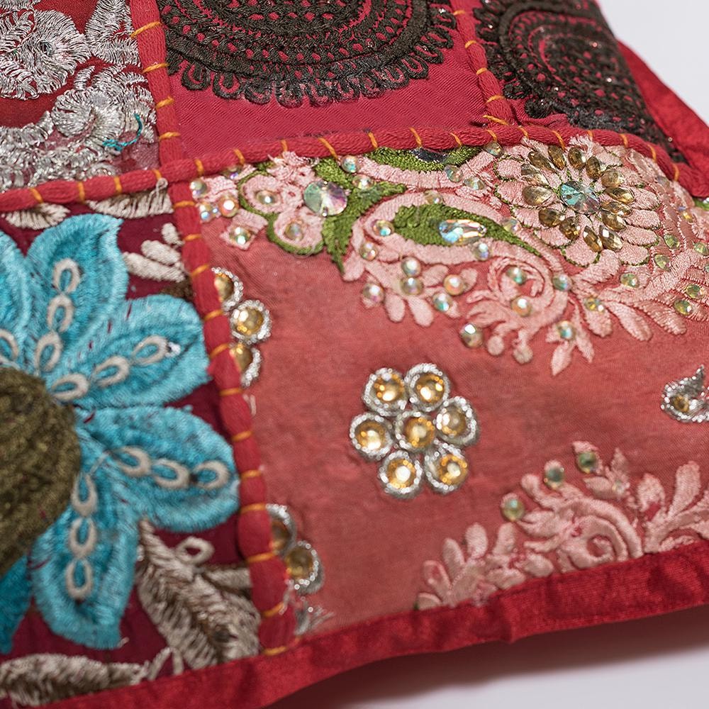 Подушка Secret De Maison GIPSY (mod. 10175) cotton patchwork, 60х60см, этнический красный