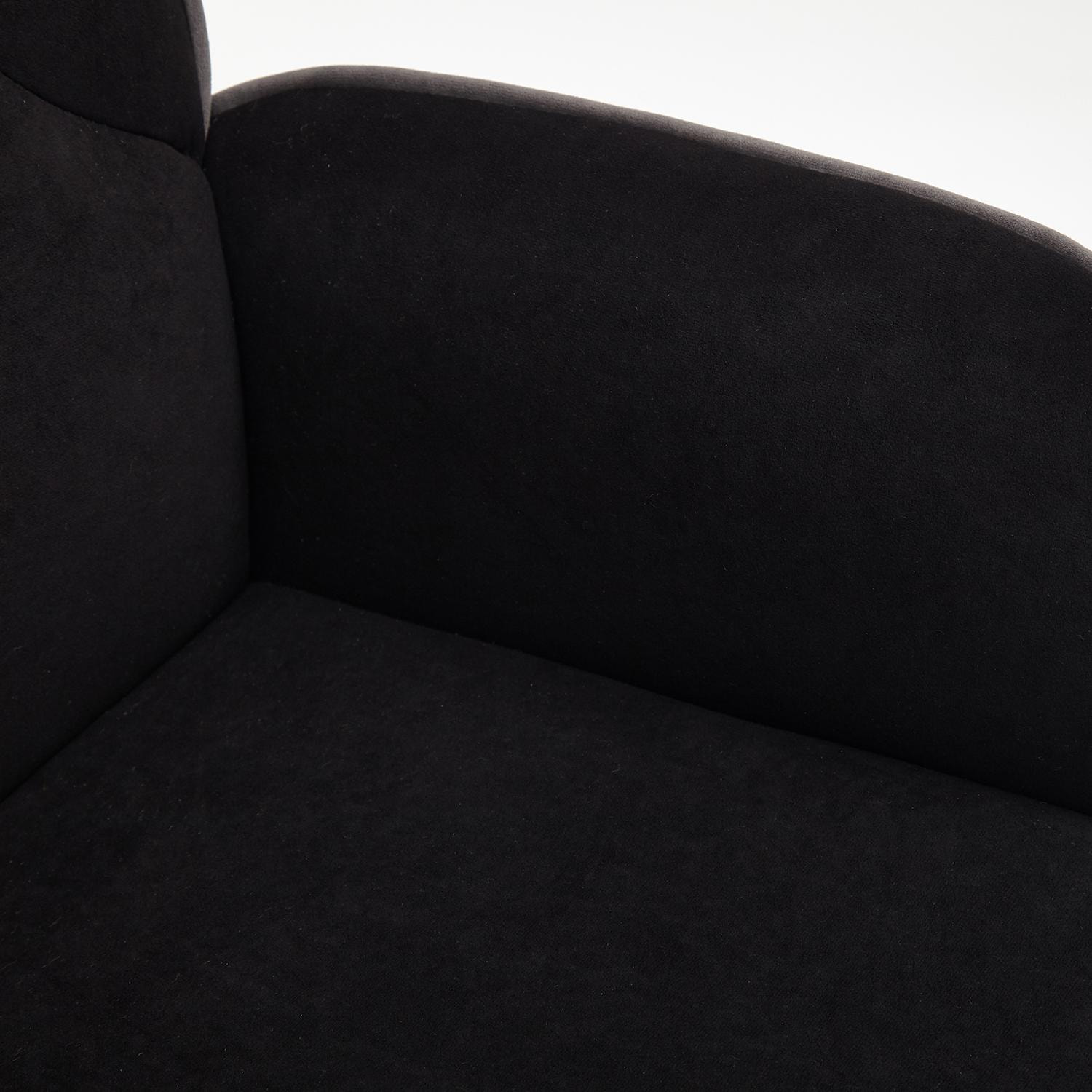 Кресло CHARM флок , черный, 35