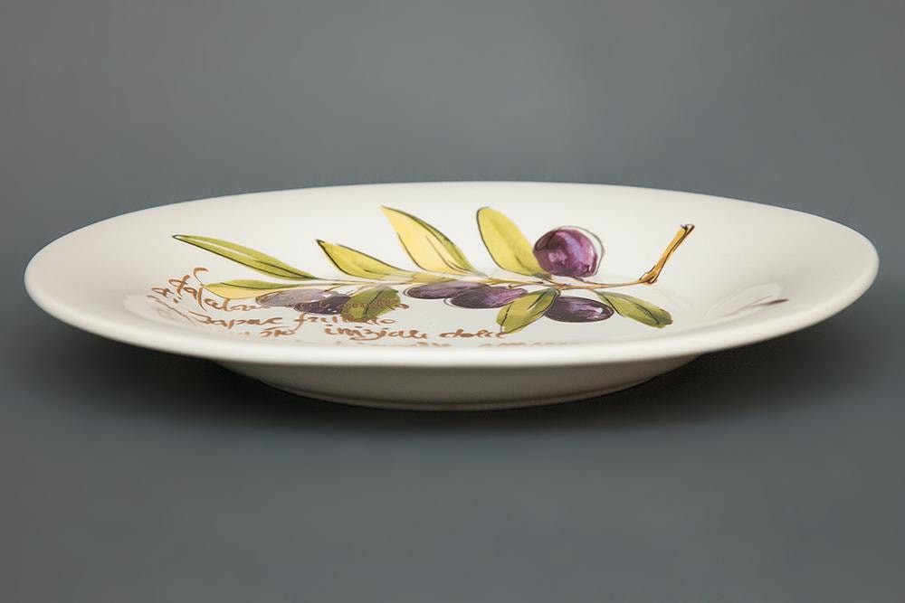 OLIVES Salad plate ( mod. C/1176 ) | Тарелка для салата "ОЛИВКИ" керамика, диам. 23см