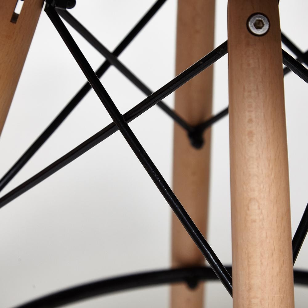 Стул барный Cindy Bar Chair (mod. 80) дерево/металл/пластик, 46х55х106 см, черный