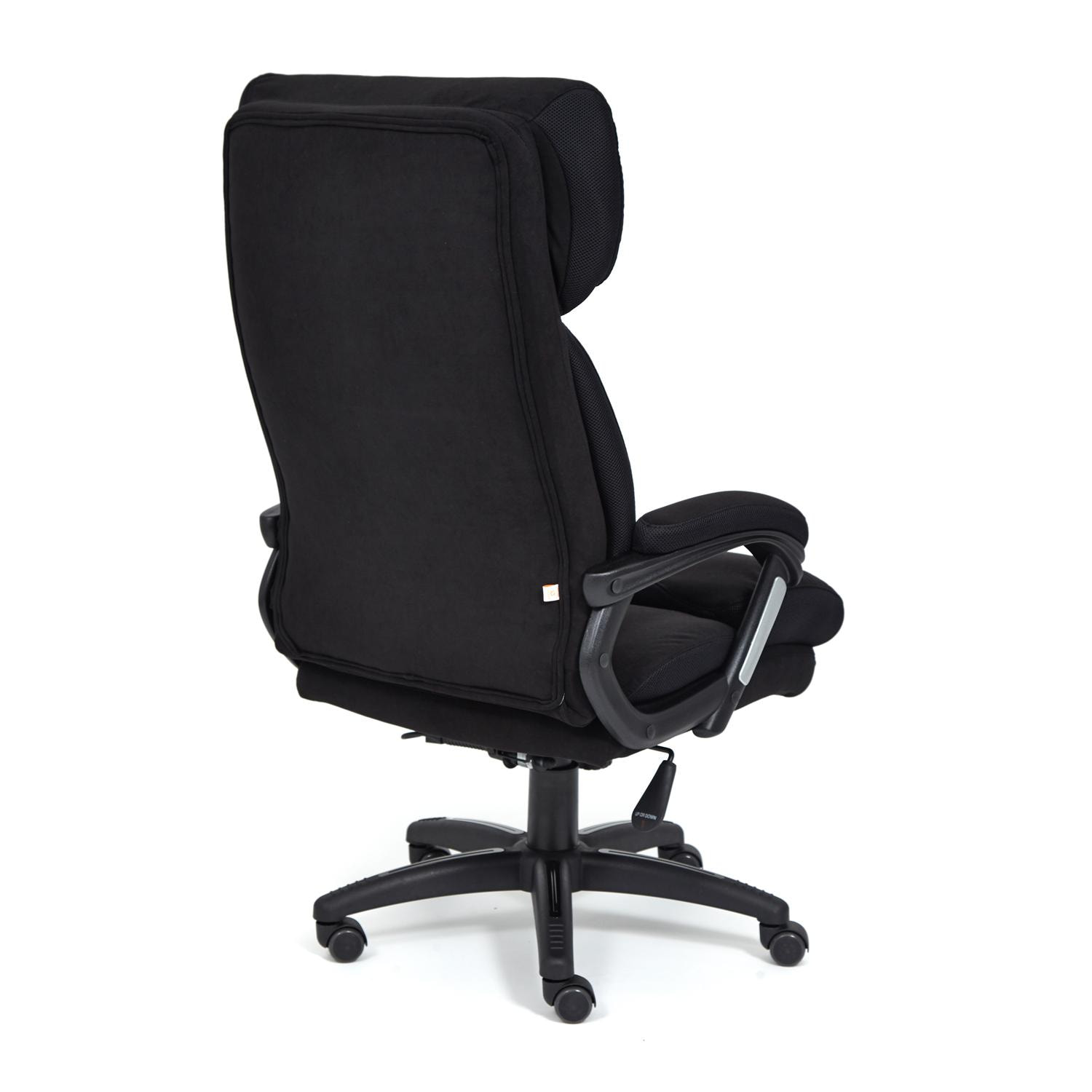 Кресло DUKE флок/ткань, черный/черный , 35/TW-11