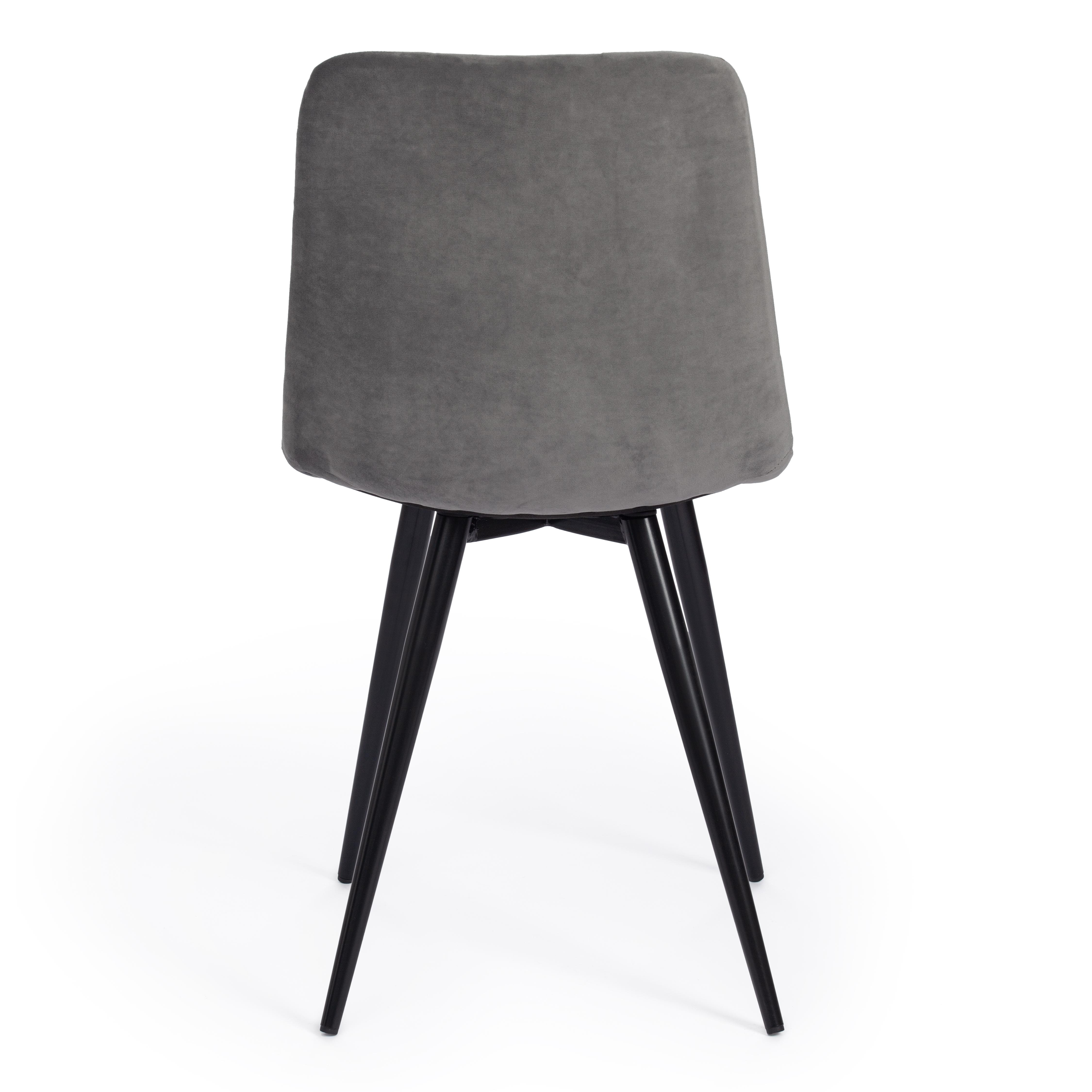 Стул CHILLY (mod. 7095) ткань/металл, 45x53х88 см, высота до сиденья 50 см, серый barkhat 26/черный