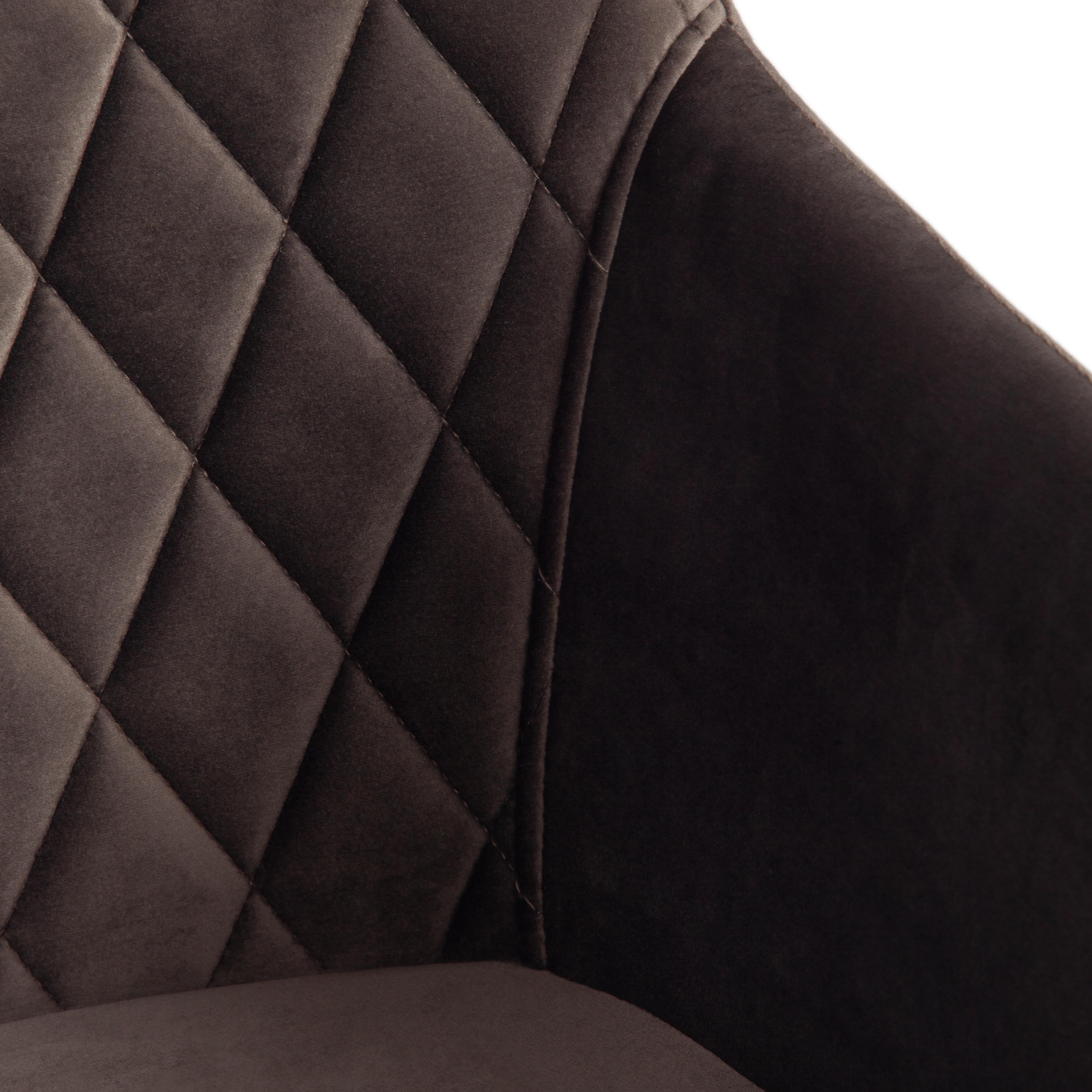 Кресло BREMO (mod. 708) ткань/металл, 58х55х83 см, высота до сиденья 48 см, темно-серый barkhat 14/черный
