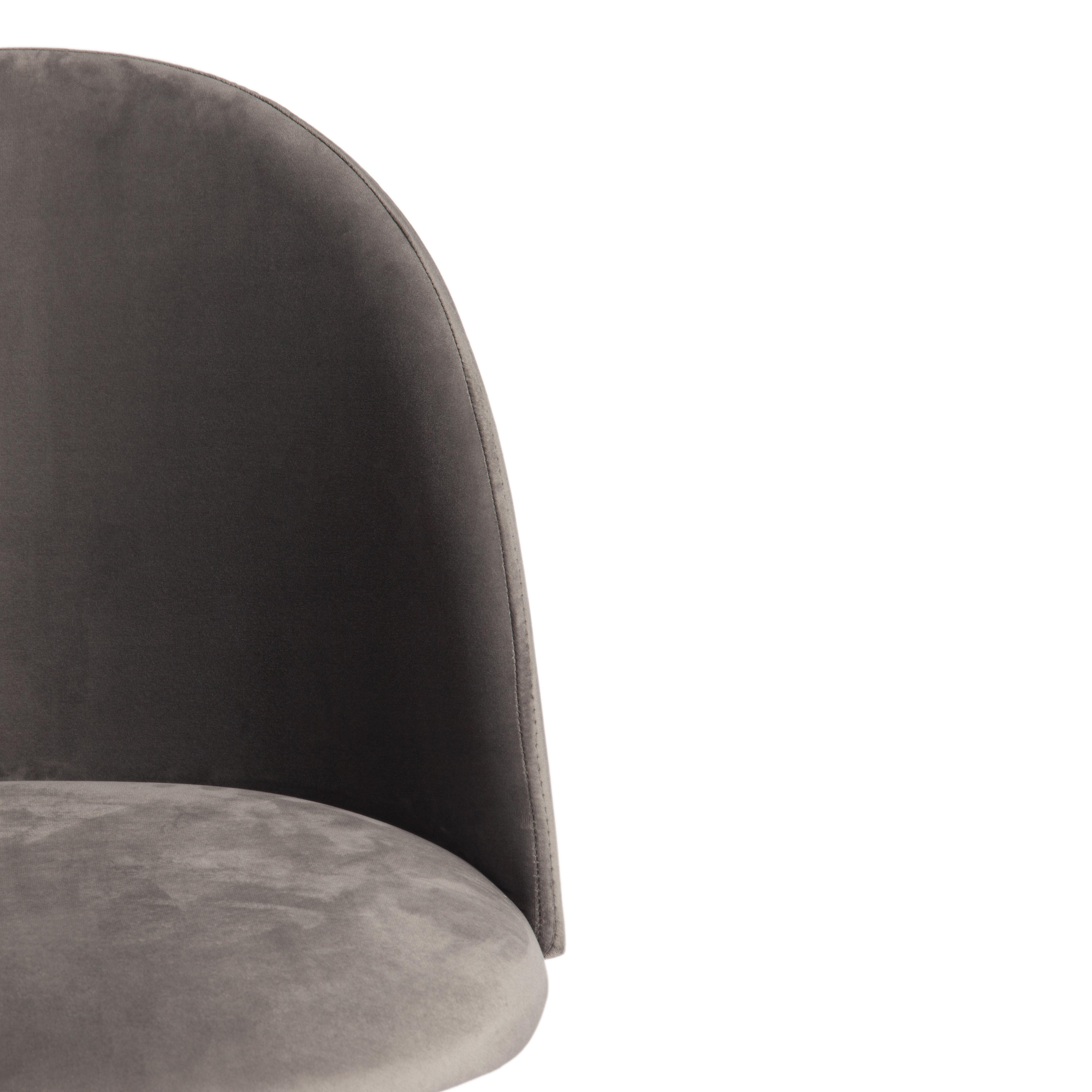 Стул MONRO (mod. 710) ткань/металл, 56х51х80 см, высота до сиденья 47 см, серый barkhat 26/черный