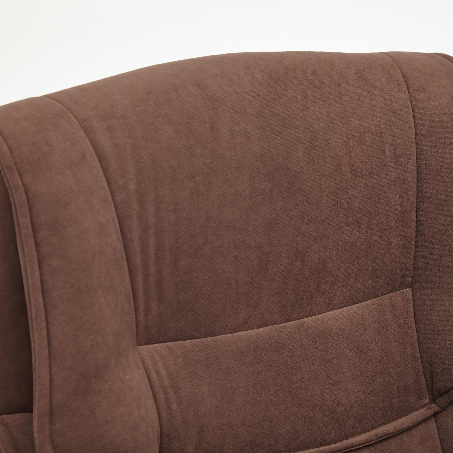 Кресло OREON флок, коричневый, 6