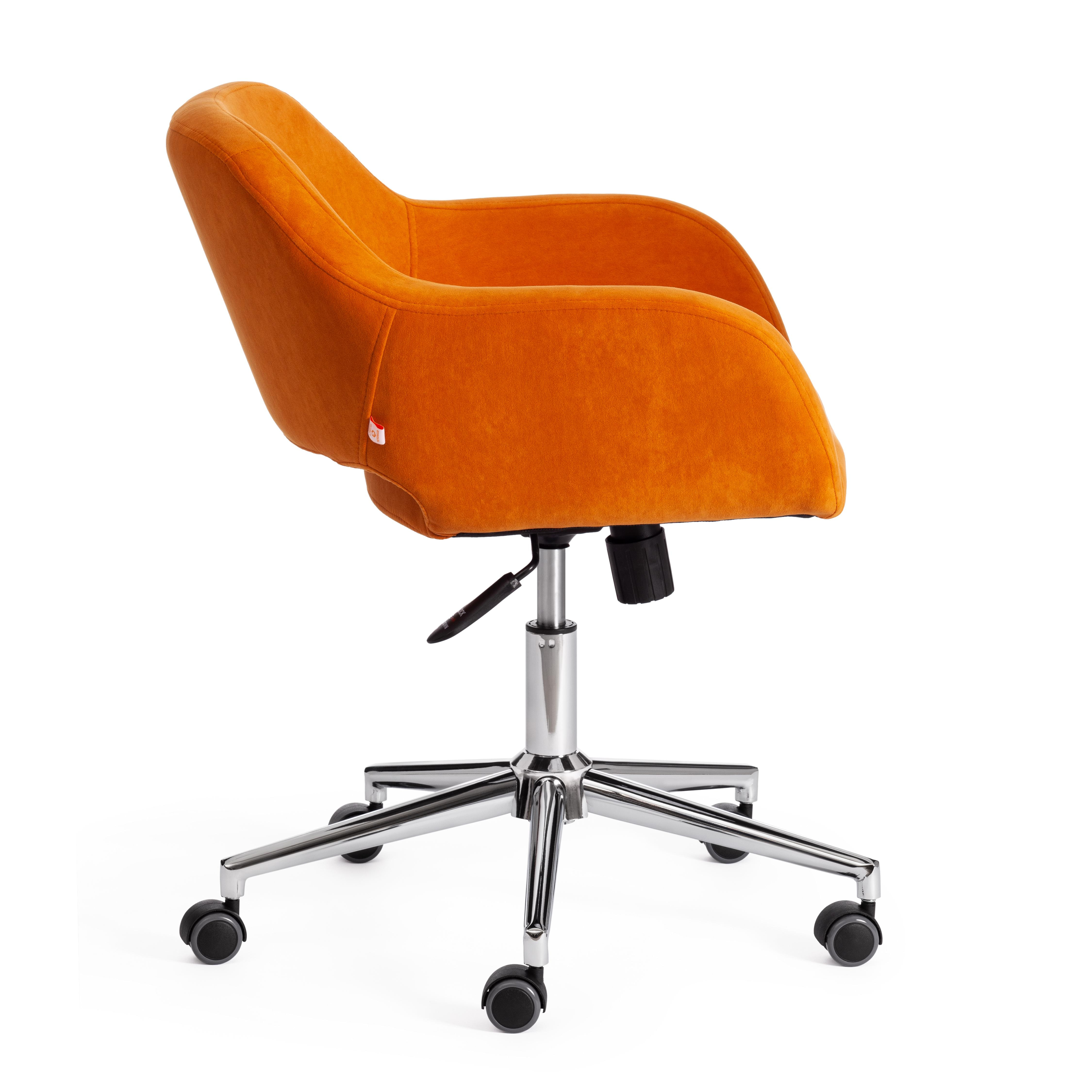 Кресло MODENA хром флок , оранжевый, 18