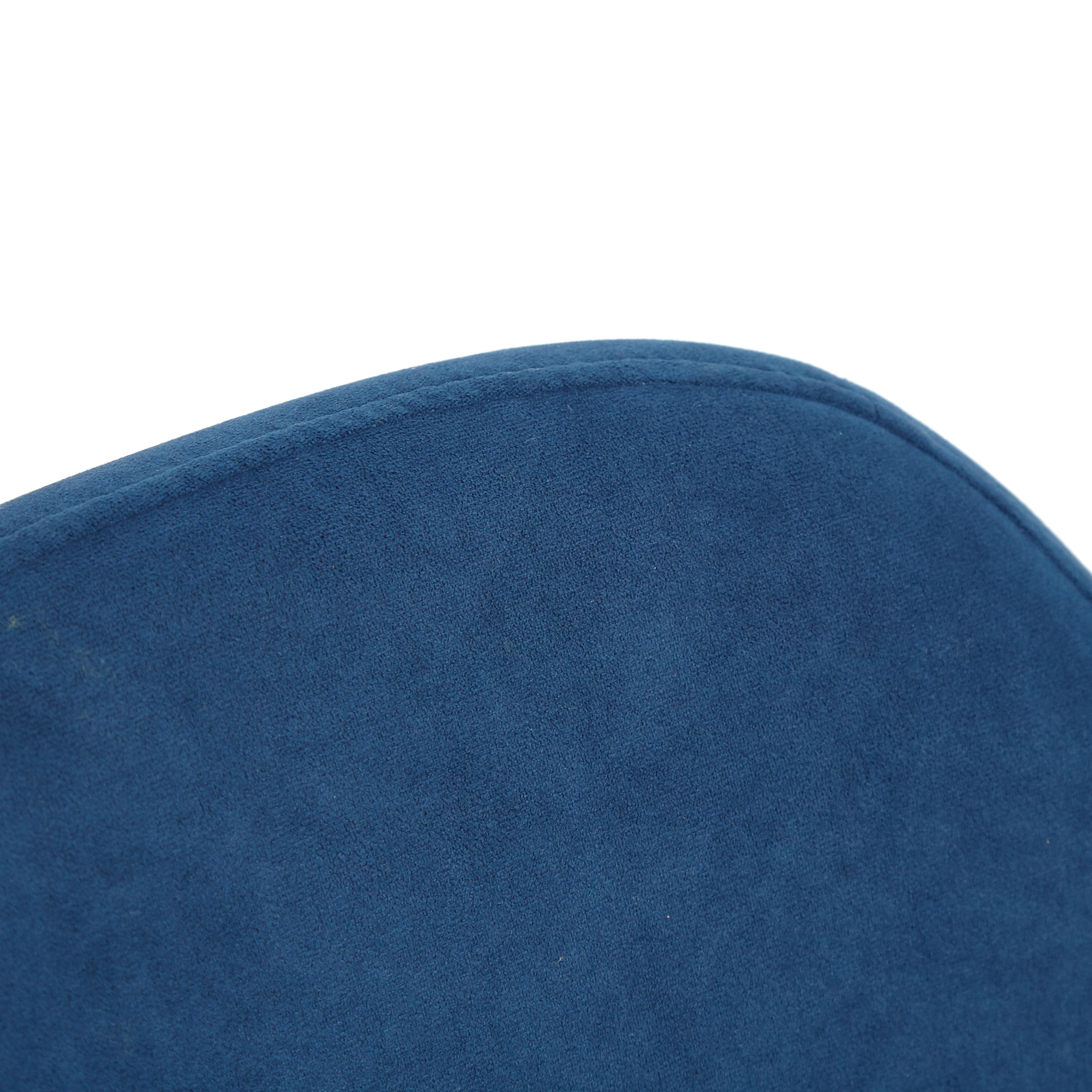 Кресло MODENA хром флок , синий, 32