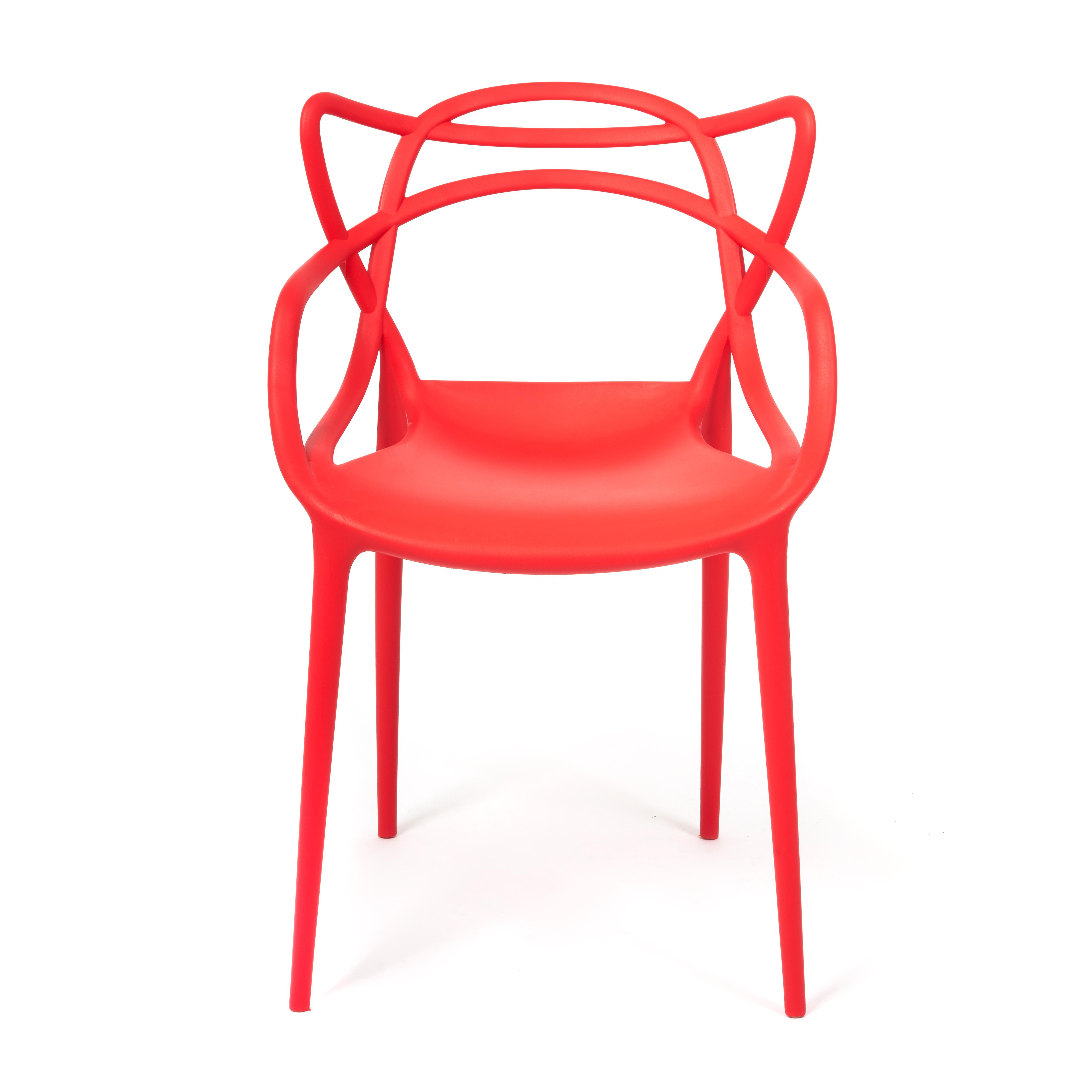 Стул Cat Chair (mod. 028) пластик, 54,5*56*84см, красный, 033