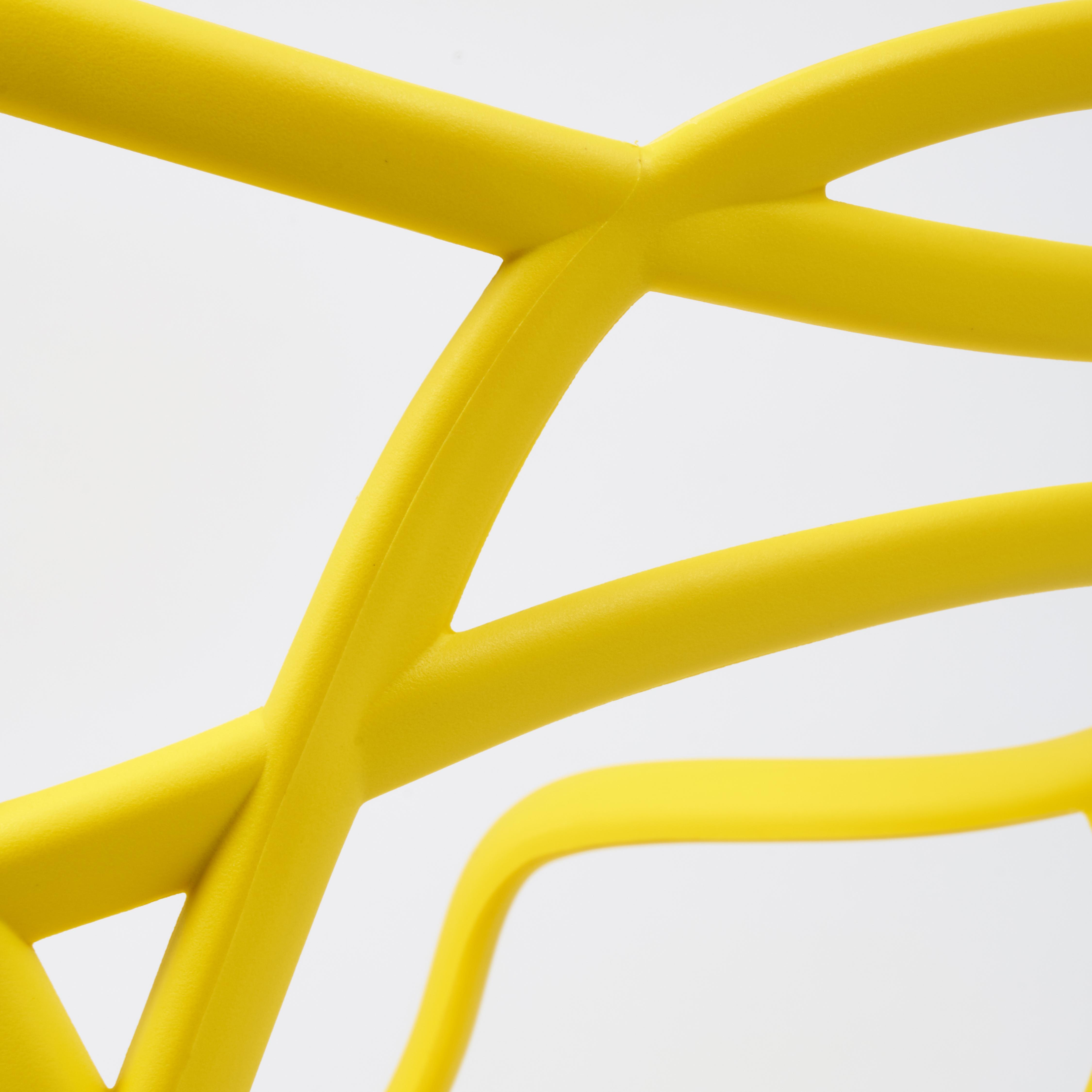 Стул Cat Chair (mod. 028) пластик, 54,5*56*84см, желтый, 037