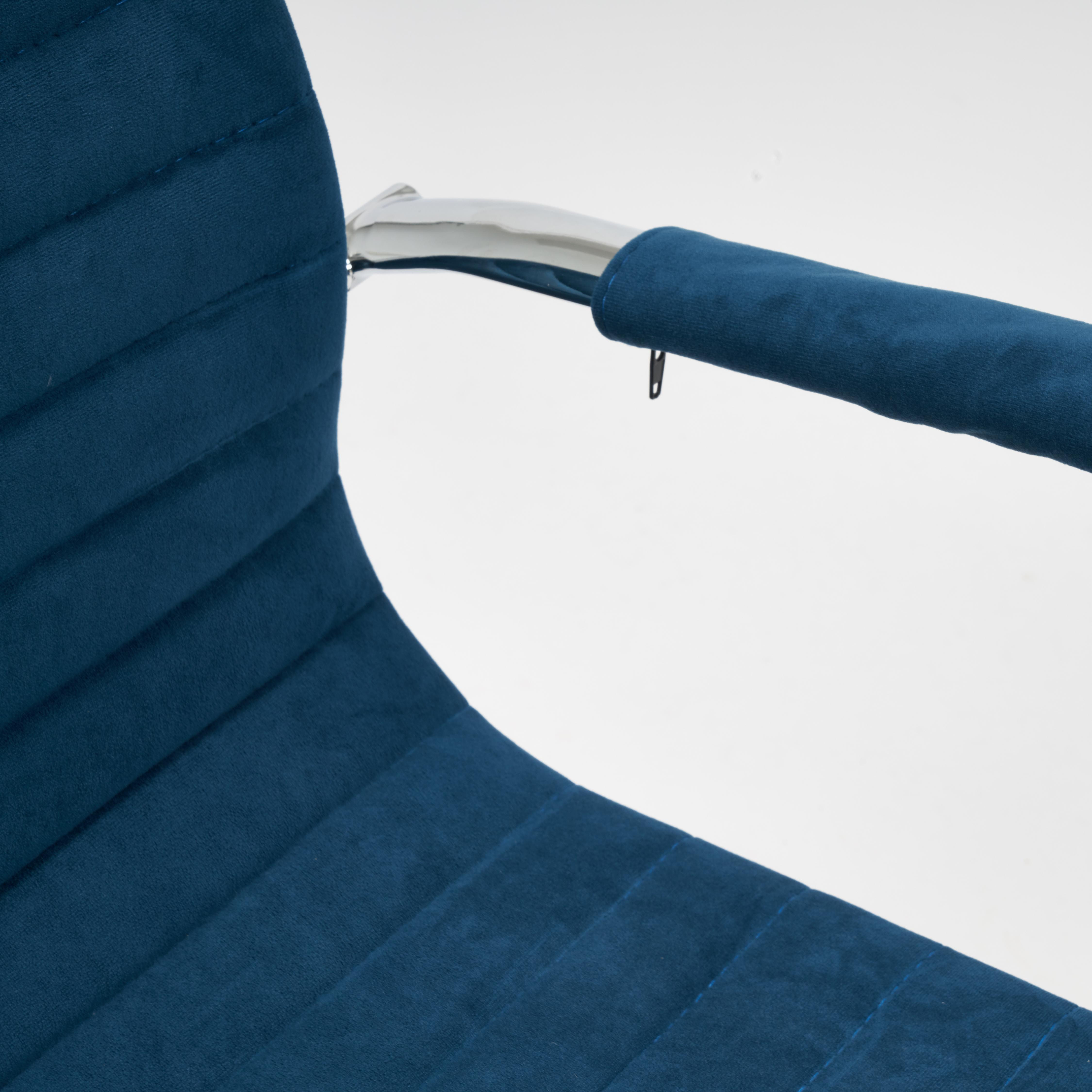 Кресло URBAN-LOW флок , синий, 32