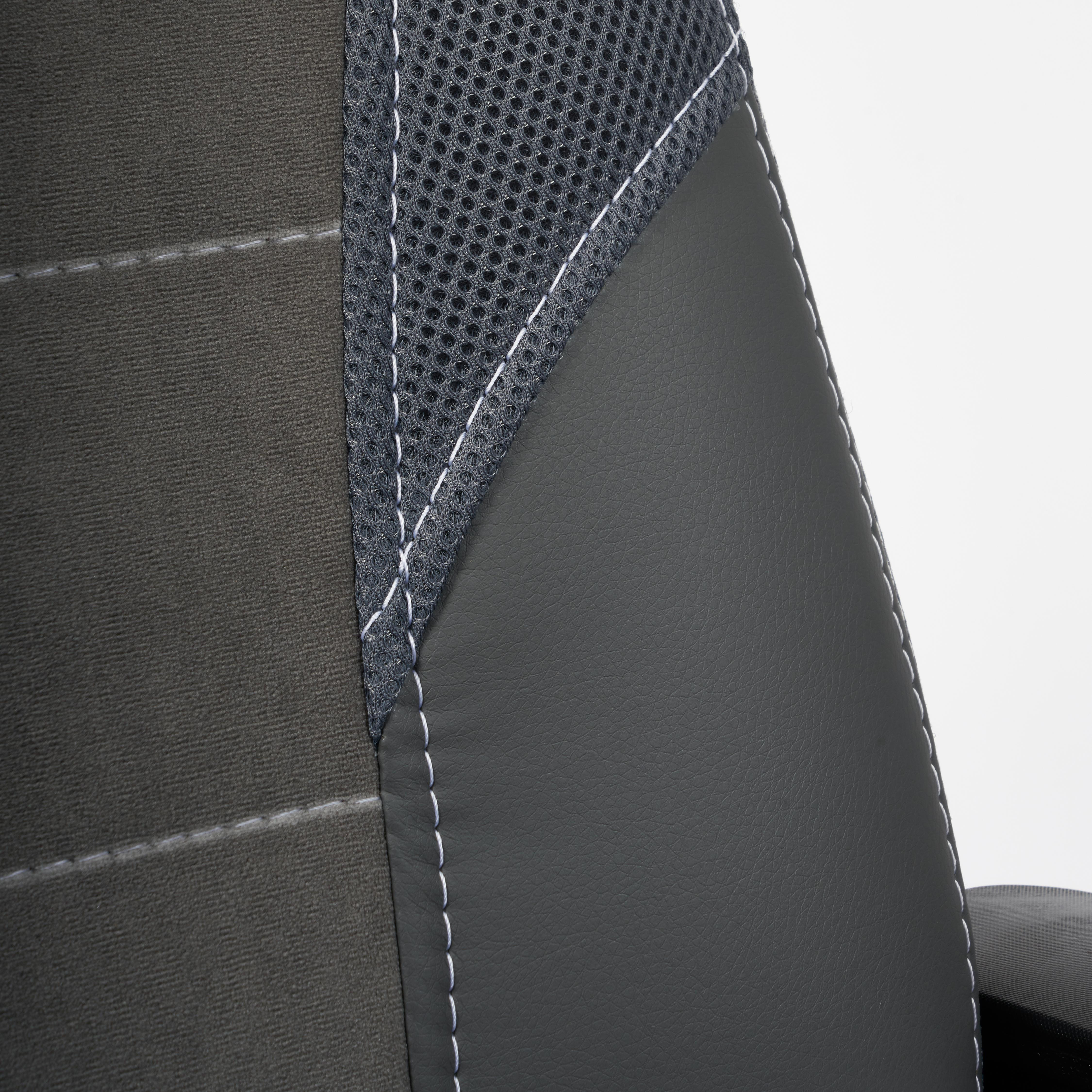 Кресло PARMA флок/ткань, серый, 29/TW-12